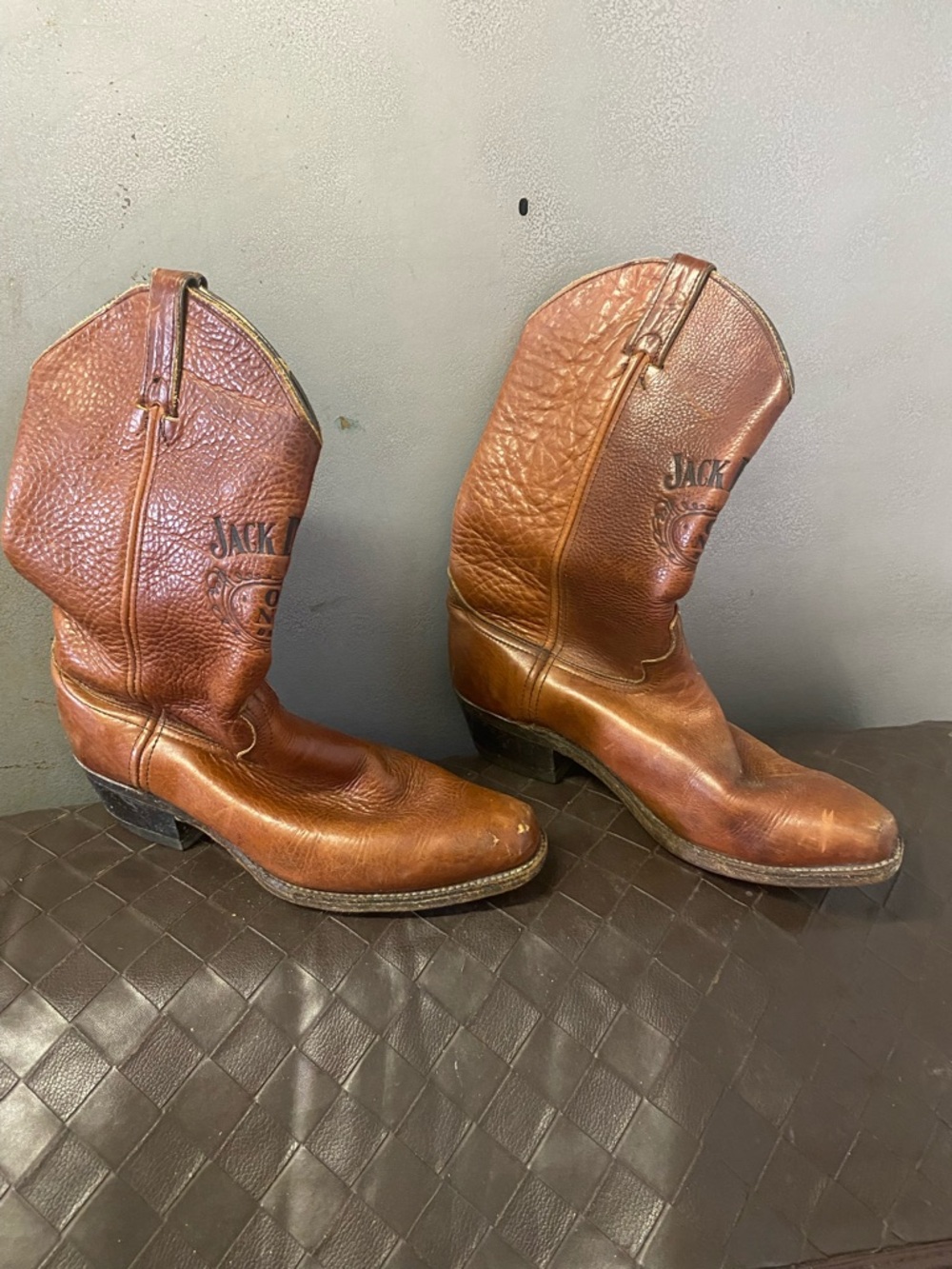 Jack by BB Dakota Chestnut Brown Leather Western Cowboy Boots